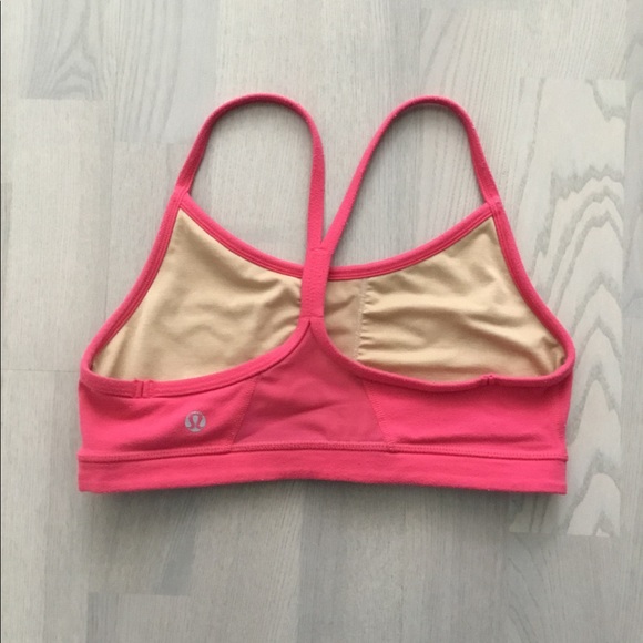 Lululemon Red Y Racerback Basic Sports Bra with Mesh Detail - Picture 3 of 5